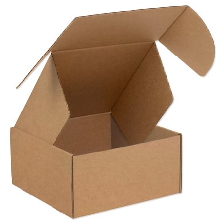 Bsc Preferred 4 x 4 x 4'' Kraft Deluxe Literature Mailer, 50PK MFL444K